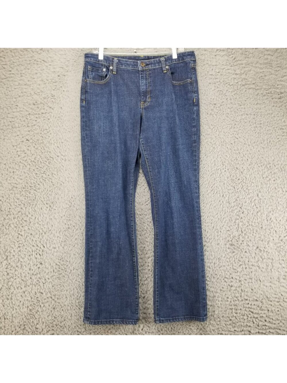 GAP Jeans Womens 12  Blue Stretch Denim High Rise Regular Fit Straight